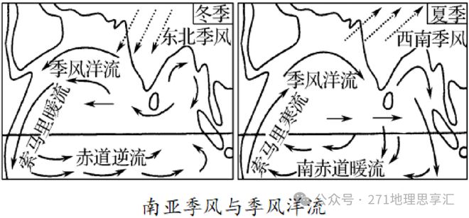 课本只说了地转偏向力改变洋流方向,这个高考难点藏着埃克曼输送|海流|季风|上升流